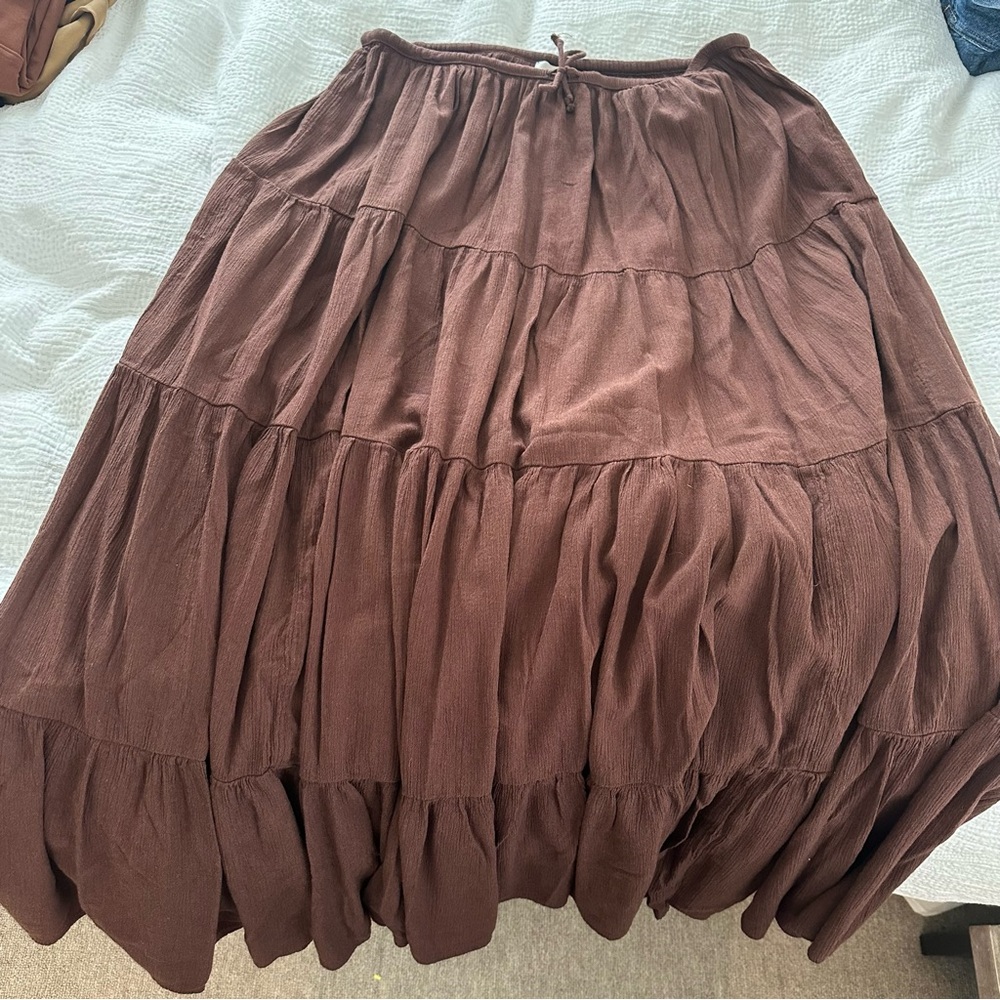 Aerie Brown Maxi Skirt